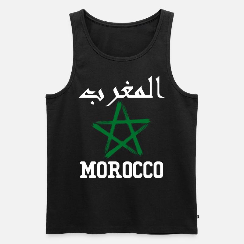 Marokko AlMaghrib Maghreb - Männer Premium Bio Tank Top - Schwarz