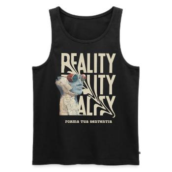 Forma tua sententia - Männer Premium Bio Tank Top - Schwarz - Vorne - Michal (187cm)