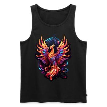 Phoenix - Men's Premium Organic Tank Top - black - Front - AI Model Male 178 light (178cm)