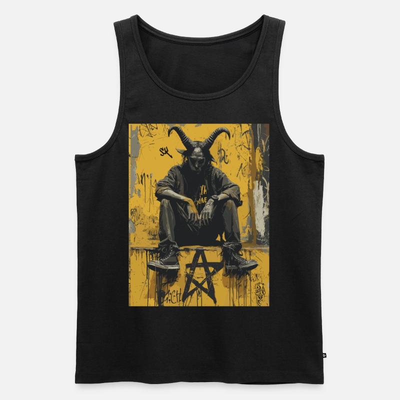 The Devil - Teufel, Horrormotiv - Männer Premium Bio Tank Top - Schwarz
