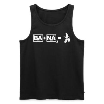 Banana (Ba + Na2) - Chemie, Periodensystem - Männer Premium Bio Tank Top - Schwarz - Vorne - AI Model Male 178 light (178cm)