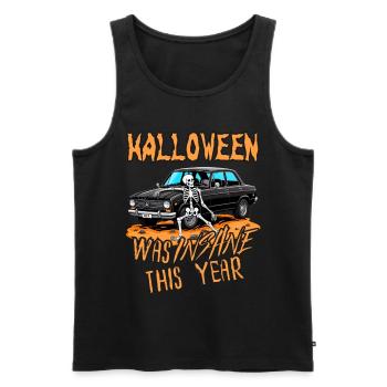 Halloween Was Insane This Year - Men's Premium Organic Tank Top - black - Front - Michal (187cm)
