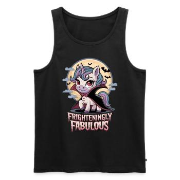 Frighteningly Fabulous - Men's Premium Organic Tank Top - black - Front - AI Model Male 178 light (178cm)