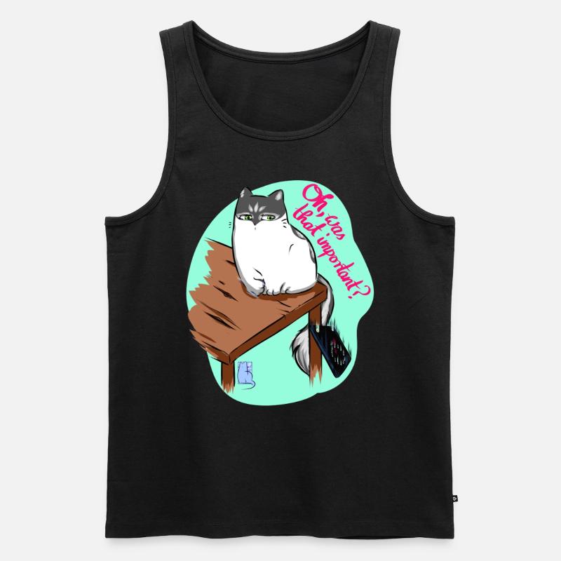 Oh, was that important - Männer Premium Bio Tank Top - Schwarz