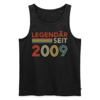 16. Geburtstag Junge Mädchen 16 Jahre 2009 Lustig - Männer Premium Bio Tank Top - Schwarz - Vorne - Michal (187cm)