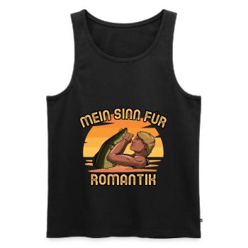 Wels Waller Angeln - Männer Premium Bio Tank Top - Schwarz - Vorne - Michal (187cm)