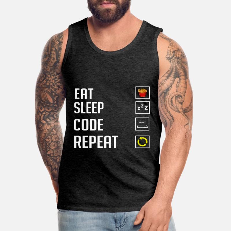 Programmer Programming Computer Developer Pc Men's Premium Organic Tank Top