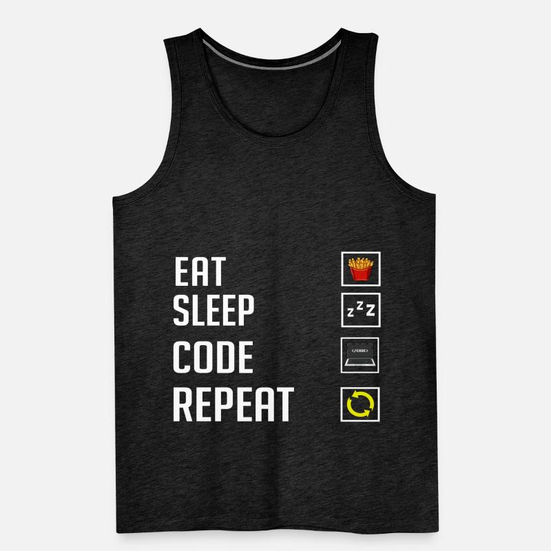 Programmeur Programmation Ordinateur Développeur Pc Débardeur bio Premium Homme