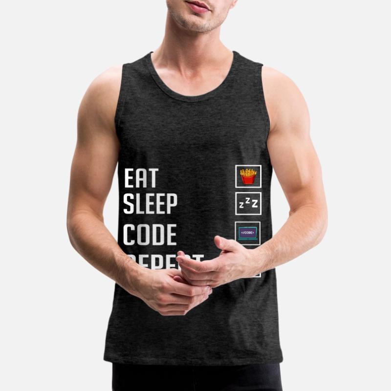 Programmer Programming Computer Developer Pc Men's Premium Organic Tank Top