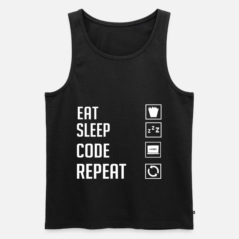 Programmierer Programmieren Computerentwickler Pc - Männer Premium Bio Tank Top - Schwarz