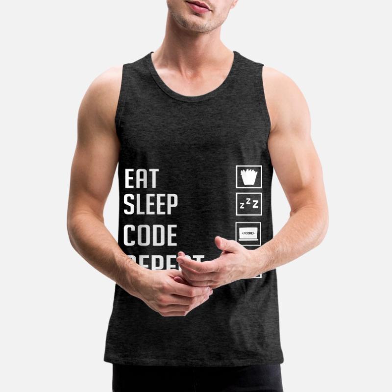 Programmer Programming Computer Developer Pc Men's Premium Organic Tank Top