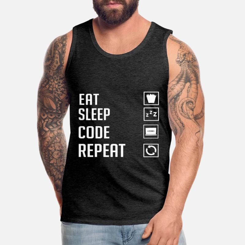 Programmer Programming Computer Developer Pc Men's Premium Organic Tank Top