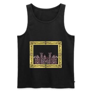 Bauherr Immobilie Marktler Bauen Renovieren Haus - Männer Premium Bio Tank Top - Schwarz - Vorne - AI Model Male 178 light (178cm)