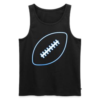 Joueur de football américain - Débardeur bio Premium Homme - noir - Devant - Michal (187cm)