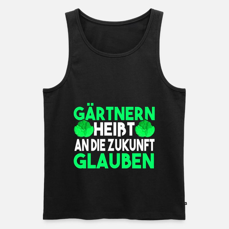 Garten Gärtner Gartenarbeit Geschenk - Männer Premium Bio Tank Top - Schwarz