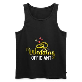 Trauungsleiter Eheoffizier Priester Pfarrer Ehe - Männer Premium Bio Tank Top - Schwarz - Vorne - Michal (187cm)