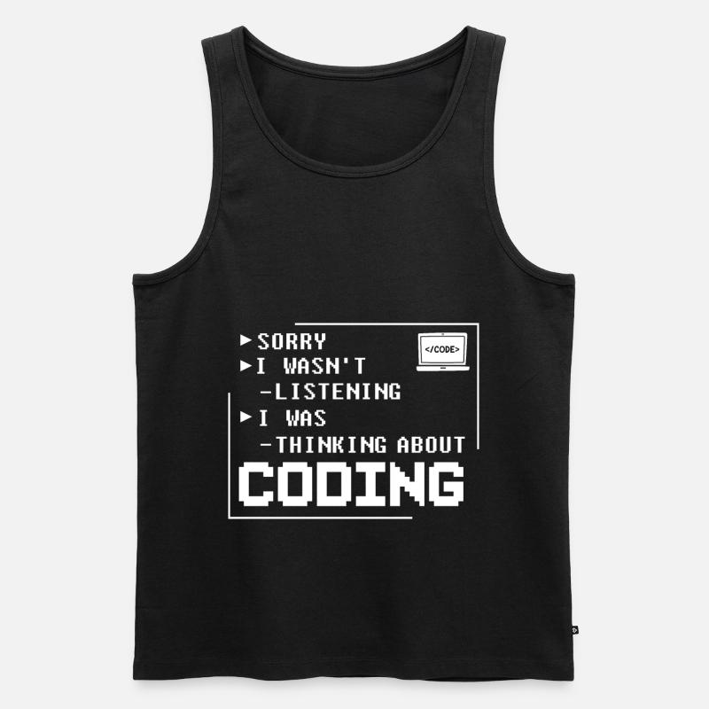 Programmer Programming Computer Developer Pc - Men's Premium Organic Tank Top - black