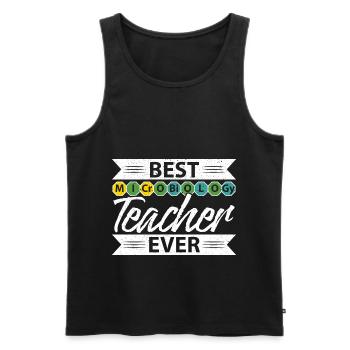 Beste Lehrerin aller Zeiten Biologe Wissenschaft B - Männer Premium Bio Tank Top - Schwarz - Vorne - AI Model Male 178 light (178cm)