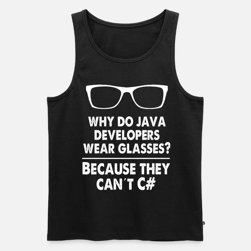 Developer Java - Men's Premium Organic Tank Top - black