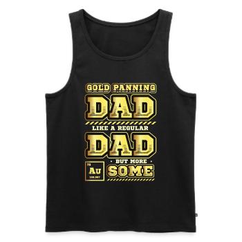 Dad wie ein normaler Vater, aber mehr Bergbau. - Männer Premium Bio Tank Top - Schwarz - Vorne - AI Model Male 178 light (178cm)