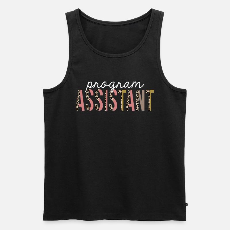 Programmassistent Leopard Print lustiges Geschenk - Männer Premium Bio Tank Top - Schwarz