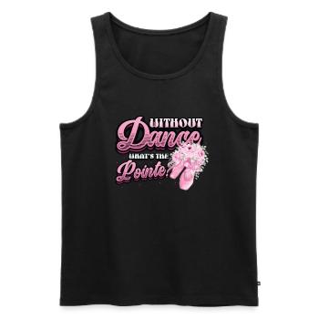 Sans danse est le ballet classique punchline. - Débardeur bio Premium Homme - noir - Devant - AI Model Male 178 light (178cm)