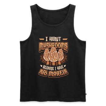 Ich Jage Pilze, Weil Ich Keine Morcheln Habe - Männer Premium Bio Tank Top - Schwarz - Vorne - Michal (187cm)