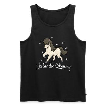 Amoureux des chevaux - Icelandic Mommy - Débardeur bio Premium Homme - noir - Devant - Michal (187cm)