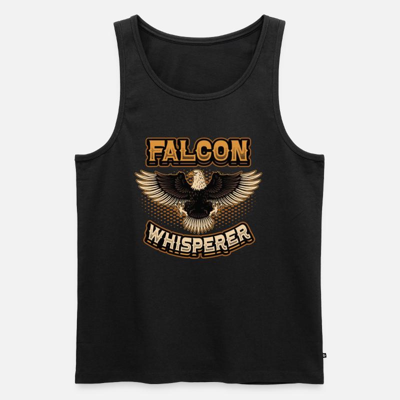 Falkenflüsterer-bussard. - Männer Premium Bio Tank Top - Schwarz
