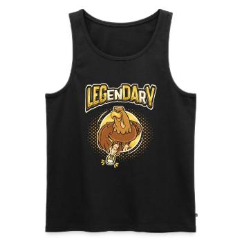 Fitnessstudio Bodybuilding Bein Tag - Männer Premium Bio Tank Top - Schwarz - Vorne - AI Model Male 178 light (178cm)