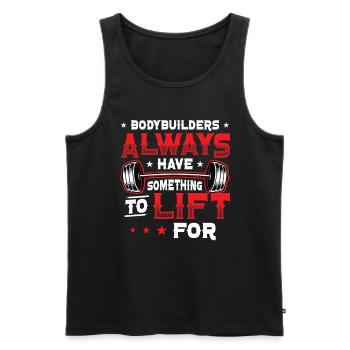 Bodybuilder Haben Etwas Zu Heben Für Gewicht - Männer Premium Bio Tank Top - Schwarz - Vorne - AI Model Male 178 light (178cm)