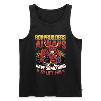 Bodybuilder Haben Etwas Zu Heben Für Gewicht - Männer Premium Bio Tank Top - Schwarz - Vorne - AI Model Male 178 light (178cm)
