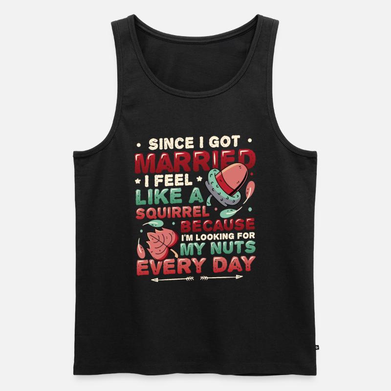 Armer Ehemann - Männer Premium Bio Tank Top - Schwarz