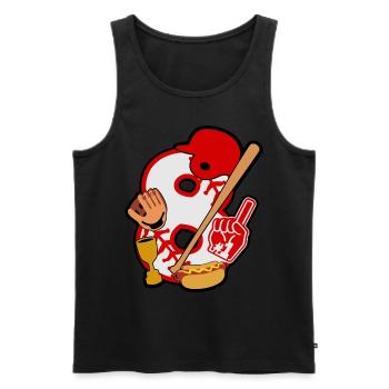 Baseball 8. Geburtstagsparty Nummer 8 - 8 Jahre - Männer Premium Bio Tank Top - Schwarz - Vorne - Michal (187cm)