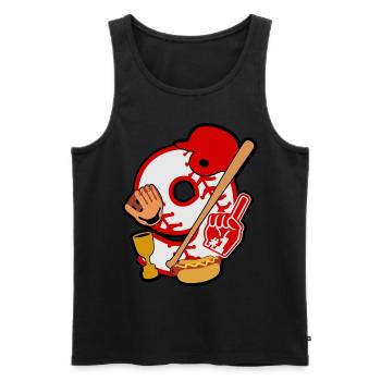 Baseball 9. Geburtstagsparty Nummer 9 - 9 Jahre - Männer Premium Bio Tank Top - Schwarz - Vorne - AI Model Male 178 light (178cm)