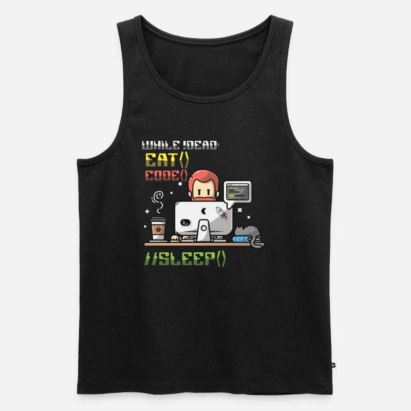 Programmierer,Computerprogrammierer,Witz - Männer Premium Bio Tank Top - Schwarz