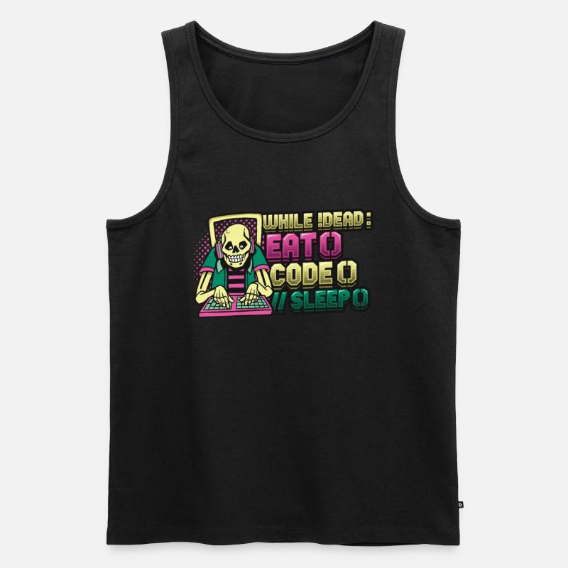 Programmer,Computer Programmer,Joke - Men's Premium Organic Tank Top - black