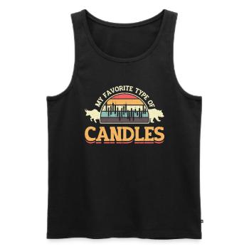 Mein Bevorzugter Kerzentyp, Börsenhandel - Männer Premium Bio Tank Top - Schwarz - Vorne - AI Model Male 178 light (178cm)