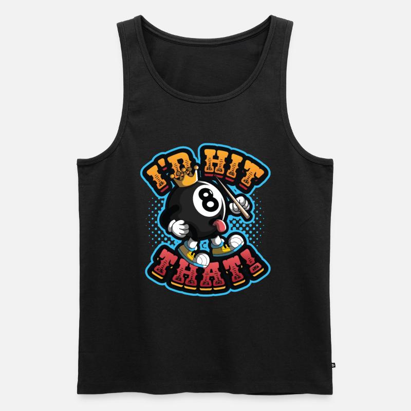 Id Hit That Pool Billiards - Männer Premium Bio Tank Top - Schwarz