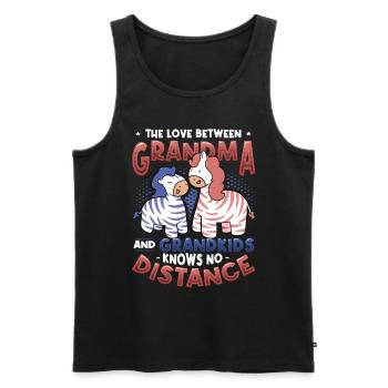 Auf Wiedersehen Und Abschied, Umzugsgroßmutter - Männer Premium Bio Tank Top - Schwarz - Vorne - Michal (187cm)