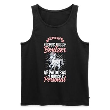 Die meisten Pferde haben Besitzer - Appaloosa - Männer Premium Bio Tank Top - Schwarz - Vorne - Michal (187cm)