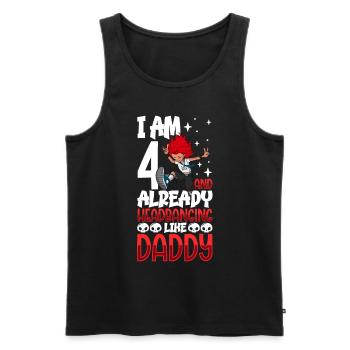 I'm 4 - Girl Rocker - Men's Premium Organic Tank Top - black - Front - Michal (187cm)