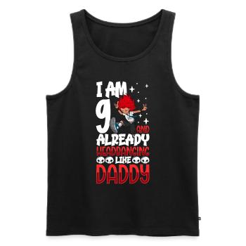 I'm 9 - Girl Rocker - Men's Premium Organic Tank Top - black - Front - Michal (187cm)