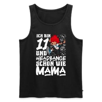 J’ai 11 ans - Girl Rocker - Débardeur bio Premium Homme - noir - Devant - Michal (187cm)