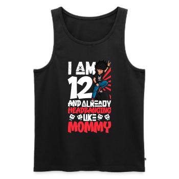I'm 12 - Young Rocker - Men's Premium Organic Tank Top - black - Front - Michal (187cm)