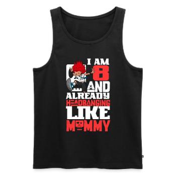 I'm 8 - Girl Rocker - Men's Premium Organic Tank Top - black - Front - Michal (187cm)