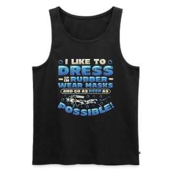 Tiefseetaucher, Gerätetauchen - Männer Premium Bio Tank Top - Schwarz - Vorne - Michal (187cm)