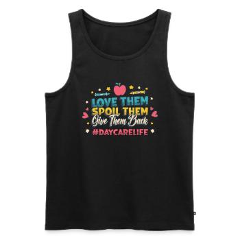 Je t’aime gâte tu lui rends Kita-leben - Débardeur bio Premium Homme - noir - Devant - AI Model Male 178 light (178cm)