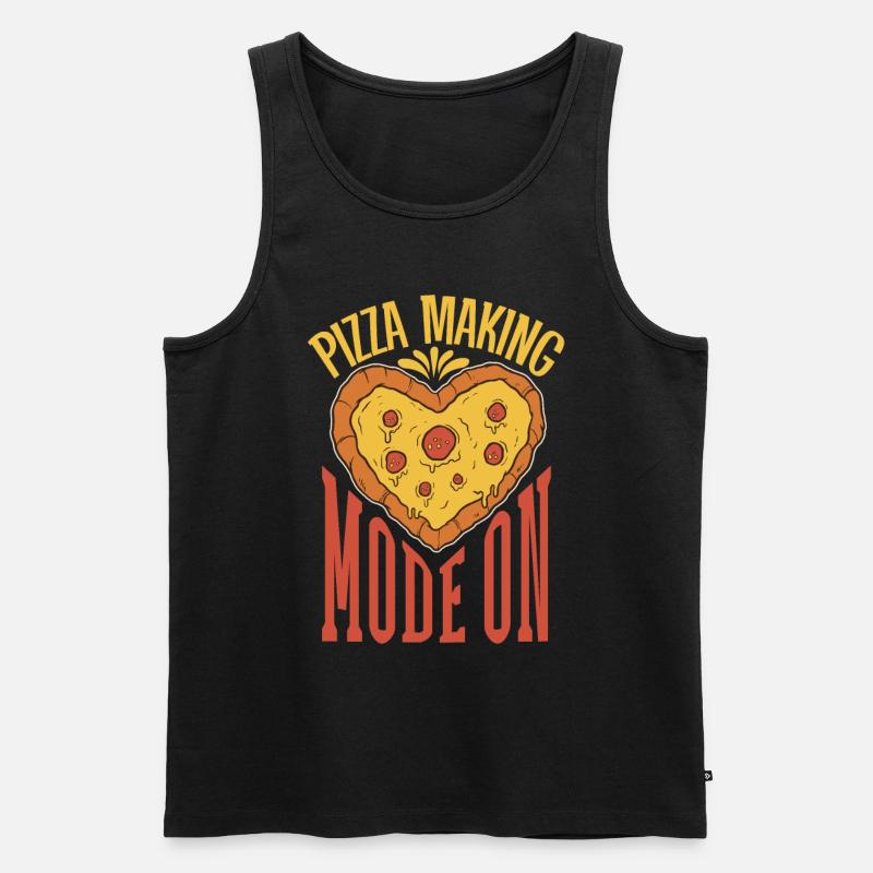Pizza Making Mode On - Pizzabäcker - Männer Premium Bio Tank Top - Schwarz