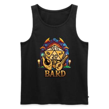 D20 Pen And Paper RPG Character Classes - Men's Premium Organic Tank Top - black - Front - Michal (187cm)